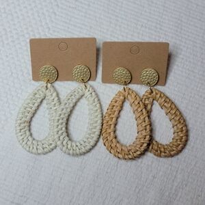 Woven Boho Dangles - Two Pair!